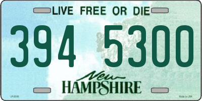 NH license plate 3945300