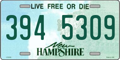 NH license plate 3945309