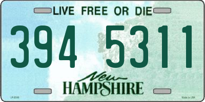 NH license plate 3945311