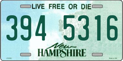 NH license plate 3945316