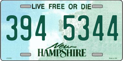 NH license plate 3945344