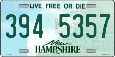 NH license plate 3945357