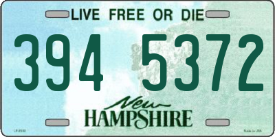 NH license plate 3945372
