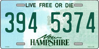 NH license plate 3945374