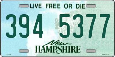 NH license plate 3945377
