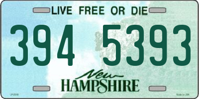 NH license plate 3945393