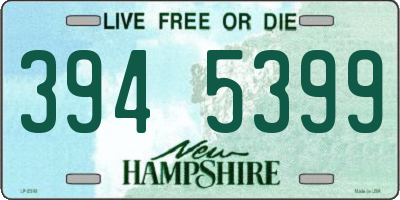 NH license plate 3945399