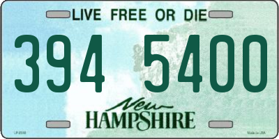 NH license plate 3945400