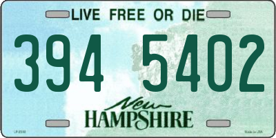 NH license plate 3945402