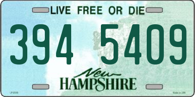 NH license plate 3945409