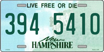 NH license plate 3945410