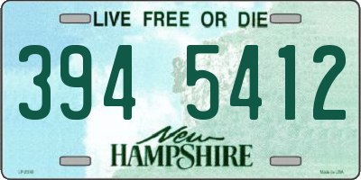 NH license plate 3945412