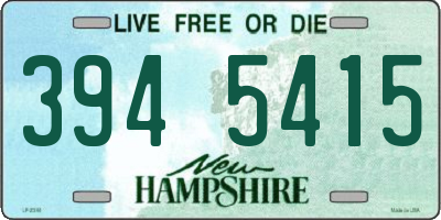 NH license plate 3945415