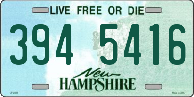 NH license plate 3945416