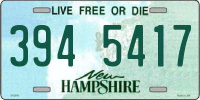 NH license plate 3945417