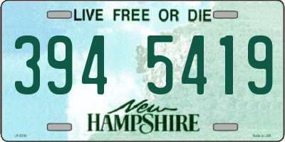 NH license plate 3945419