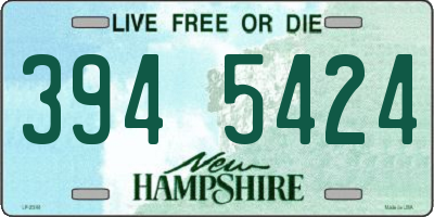 NH license plate 3945424