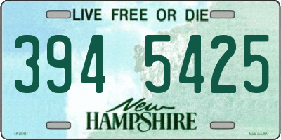 NH license plate 3945425