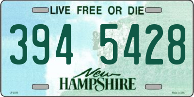 NH license plate 3945428