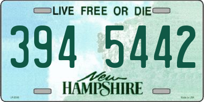 NH license plate 3945442
