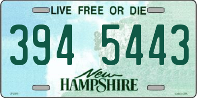 NH license plate 3945443