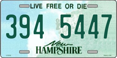 NH license plate 3945447