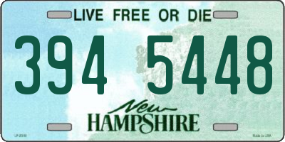 NH license plate 3945448