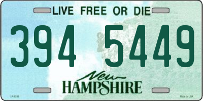 NH license plate 3945449