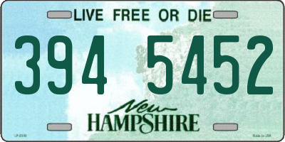 NH license plate 3945452