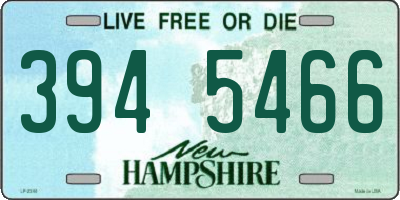 NH license plate 3945466
