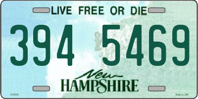 NH license plate 3945469
