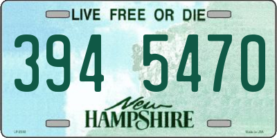 NH license plate 3945470