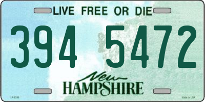 NH license plate 3945472