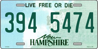 NH license plate 3945474