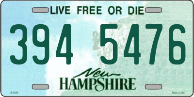 NH license plate 3945476