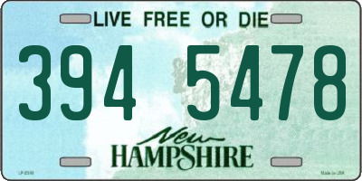 NH license plate 3945478