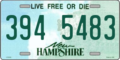 NH license plate 3945483