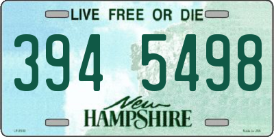 NH license plate 3945498