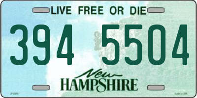 NH license plate 3945504