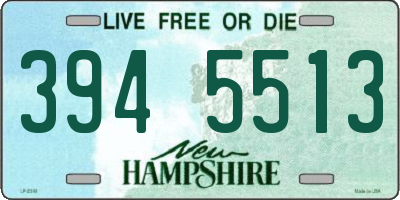 NH license plate 3945513