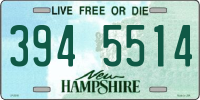 NH license plate 3945514