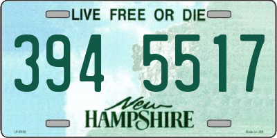 NH license plate 3945517