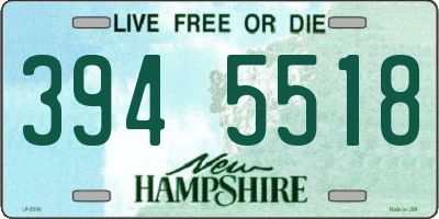 NH license plate 3945518