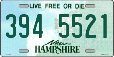 NH license plate 3945521