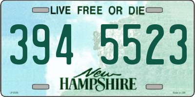 NH license plate 3945523