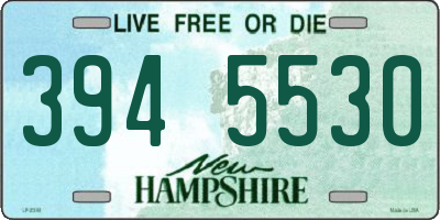 NH license plate 3945530