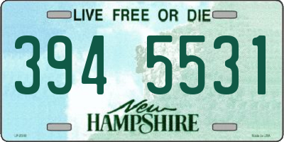 NH license plate 3945531