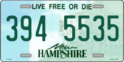 NH license plate 3945535