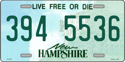 NH license plate 3945536