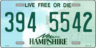 NH license plate 3945542
